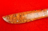 Beautiful Loyd McConnell Boot Knife - Red Corral Scales - Made Late 1990's - Premier Knifemaker For Holland & Holland! - 12 of 20