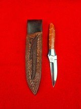Beautiful Loyd McConnell Boot Knife - Red Corral Scales - Made Late 1990's - Premier Knifemaker For Holland & Holland! - 2 of 20