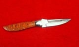 Beautiful Loyd McConnell Boot Knife - Red Corral Scales - Made Late 1990's - Premier Knifemaker For Holland & Holland! - 10 of 20