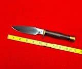 Vintage 1960s Ralph Bone Custom Made Hunting/Skinning Knife - Excellent Example! Made In Lubbock Texas - 2 of 16