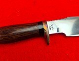 Vintage 1960s Ralph Bone Custom Made Hunting/Skinning Knife - Excellent Example! Made In Lubbock Texas - 12 of 16