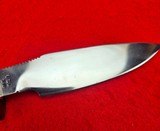 Vintage 1960s Ralph Bone Custom Made Hunting/Skinning Knife - Excellent Example! Made In Lubbock Texas - 14 of 16