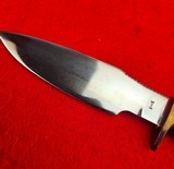 Vintage 1960s Ralph Bone Custom Made Hunting/Skinning Knife - Excellent Example! Made In Lubbock Texas - 7 of 16
