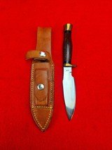 Vintage 1960s Ralph Bone Custom Made Hunting/Skinning Knife - Excellent Example! Made In Lubbock Texas