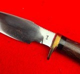 Vintage 1960s Ralph Bone Custom Made Hunting/Skinning Knife - Excellent Example! Made In Lubbock Texas - 6 of 16