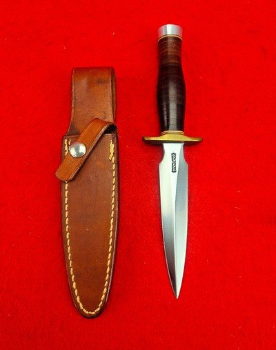 Randall Made Knives Model 2-5 Stiletto/Boot Knife - 45 Years Old - Original Johnson Roughback Sheath - Skip The 7 Year Wait - Buy One Today!