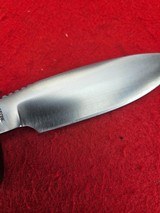 G.W. Stone MK Skinner Knife Famous Texas Knife Maker 1960's - Excellent Condition - Brown Micarta - 13 of 16