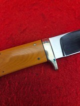 Lloyd Hale Drop Point Hunter - Yellow Westinghouse Micarta - 1960's Vintage - 12 of 16