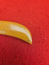 Lloyd Hale Drop Point Hunter - Yellow Westinghouse Micarta - 1960's Vintage - 3 of 16