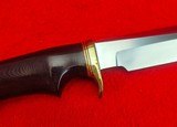Randall Made Knives Model 5-6 Camp & Trail - Made In 1995 - Decked Out Brass Spacers - Maroon Micarta - Skip The 7 Year Wait Buy One Today! - 11 of 18