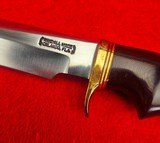 Randall Made Knives Model 5-6 Camp & Trail - Made In 1995 - Decked Out Brass Spacers - Maroon Micarta - Skip The 7 Year Wait Buy One Today! - 5 of 18