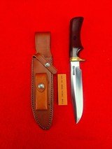 Randall Made Knives Model 5-6 Camp & Trail - Made In 1995 - Decked Out Brass Spacers - Maroon Micarta - Skip The 7 Year Wait Buy One Today! - 1 of 18