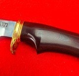 Randall Made Knives Model 5-6 Camp & Trail - Made In 1995 - Decked Out Brass Spacers - Maroon Micarta - Skip The 7 Year Wait Buy One Today! - 4 of 18
