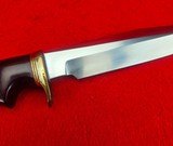 Randall Made Knives Model 5-6 Camp & Trail - Made In 1995 - Decked Out Brass Spacers - Maroon Micarta - Skip The 7 Year Wait Buy One Today! - 12 of 18