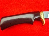 Randall Made Knives Model 5-6 Camp & Trail - Made In 1995 - Decked Out Brass Spacers - Maroon Micarta - Skip The 7 Year Wait Buy One Today! - 10 of 18