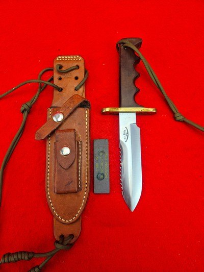 Rare Early Greg Wall Custom Model 15 Airman Randall Copy - Beautiful Knife With Sawtooth Grind
