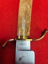 Rusty Polk Custom Made Bowie Knife - FWI Handel - With Polk Made Sheath - 3 of 20