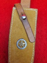 Rusty Polk Custom Made Bowie Knife - FWI Handel - With Polk Made Sheath - 19 of 20