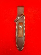 Vintage Randall Made Knives Model #2-7 Maroon Micarta W/Brass Buttcap Beautiful! - 19 of 20