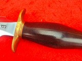 Vintage Randall Made Knives Model #2-7 Maroon Micarta W/Brass Buttcap Beautiful! - 5 of 20