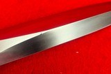 Vintage Randall Made Knives Model #2-7 Maroon Micarta W/Brass Buttcap Beautiful! - 16 of 20