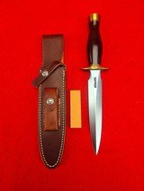 Vintage Randall Made Knives Model #2-7 Maroon Micarta W/Brass Buttcap Beautiful! - 1 of 20
