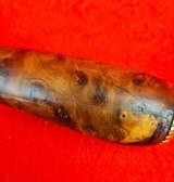 40 Year Old Randall Made Knives Model 12-6 Little Bear Bowie - Exotic Thuya Burl Wood Handel - 4 of 20