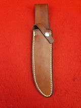 40 Year Old Randall Made Knives Model 12-6 Little Bear Bowie - Exotic Thuya Burl Wood Handel - 18 of 20