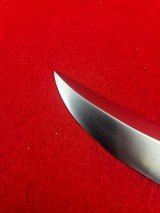 40 Year Old Randall Made Knives Model 12-6 Little Bear Bowie - Exotic Thuya Burl Wood Handel - 10 of 20