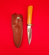 Rare Westinghouse Old Yellow Micarta Randall Made Knife Model 26 Pathfinder - 30+ Years Old! - 1 of 18