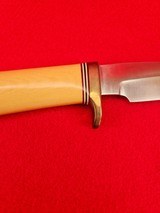 Rare Westinghouse Old Yellow Micarta Randall Made Knife Model 26 Pathfinder - 30+ Years Old! - 12 of 18