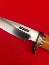 Rare Westinghouse Old Yellow Micarta Randall Made Knife Model 26 Pathfinder - 30+ Years Old! - 6 of 18