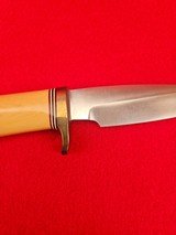 Rare Westinghouse Old Yellow Micarta Randall Made Knife Model 26 Pathfinder - 30+ Years Old! - 13 of 18