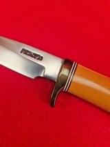 Rare Westinghouse Old Yellow Micarta Randall Made Knife Model 26 Pathfinder - 30+ Years Old! - 5 of 18