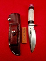 Early 1990's Randall Made Knives Model 25-5 Trapper With Polished Stag! Skip The 7 Year Wait! - 1 of 18