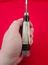 Early 1990's Randall Made Knives Model 25-5 Trapper With Polished Stag! Skip The 7 Year Wait! - 16 of 18