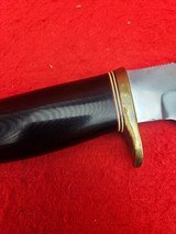 Vintage Randall Made Knife Model 19-5 Bushmaster - Deep Maroon Micarta - Rare! - 13 of 20