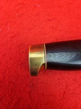 Vintage Randall Made Knife Model 19-5 Bushmaster - Deep Maroon Micarta - Rare! - 11 of 20