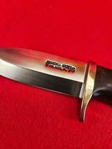 Randall Made Knives Fireman's Special Non-Catalog - Stainless Blade - Thick Blade Stock - Green Micarta - 6 of 17
