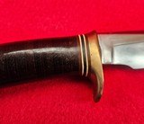 Late 1950's Randall Made Knife Model 4 Big Game Knife - Excellent Original Condition - Brown Button Sheath - Image 12 of 20