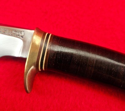 Late 1950's Randall Made Knife Model 4 Big Game Knife - Excellent Original Condition - Brown Button Sheath - Image 5 of 20