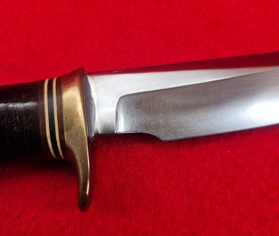 Late 1950's Randall Made Knife Model 4 Big Game Knife - Excellent Original Condition - Brown Button Sheath - Image 13 of 20