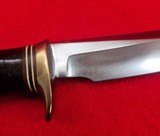 Late 1950's Randall Made Knife Model 4 Big Game Knife - Excellent Original Condition - Brown Button Sheath - Image 13 of 20