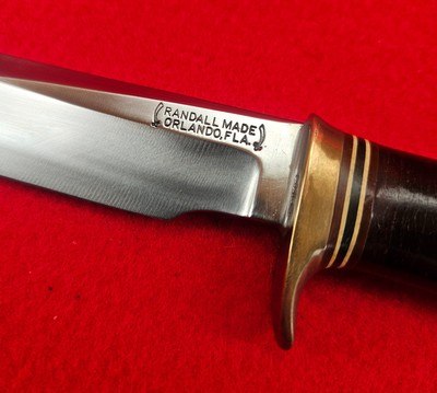 Late 1950's Randall Made Knife Model 4 Big Game Knife - Excellent Original Condition - Brown Button Sheath - Image 6 of 20