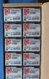 Hornady #8302 22 Hornet ammo with 35 grain Vmax bullet 10 boxes, 250 rounds - 1 of 1