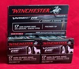 Winchester 17 WSM 25gr V-max 5 boxes 250 rounds - 1 of 1