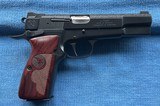 Excellent, as new NIGHTHAWK Browning Hi Power 9mm w/case and papers - 5 of 19