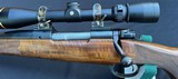 Custom LEFT HAND Winchester Model 70 in 30-06 w/ Exhibition Grade Walnut stock built by Neal Bauder - 3 of 18