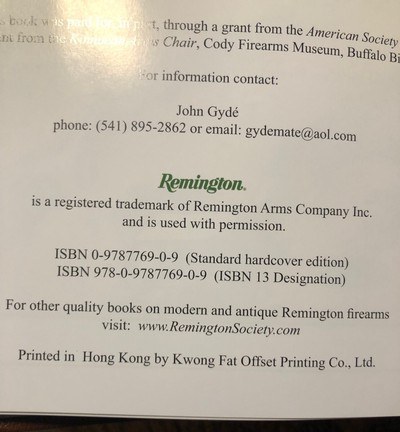 Remington .22 Rimfire Rifles Book Deluxe Leather Edtion - Image 4 of 4