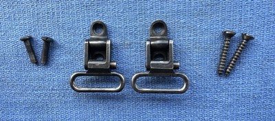 Winchester Model 70 Super Grade sling swivels with bases and screws...1-1/2
